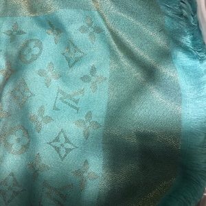 Louis Vuitton Accessories - Louis Vuitton. Scarf. shawl. New. Turquoise teal Louis Vuitton Accessories - Louis Vuitton. Scarf. shawl. New. Turquoise teal